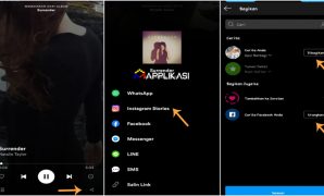 Cara Menambahkan Lagu di Story Instagram, Whatsapp, Facebook & Line