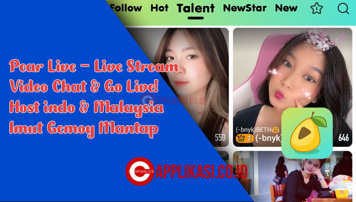 Pear Live Apk Mod full Host Indonesia dan Malaysia