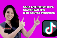 cara live tiktok di pc